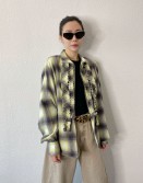 Checker Ruffle Shirt #250207